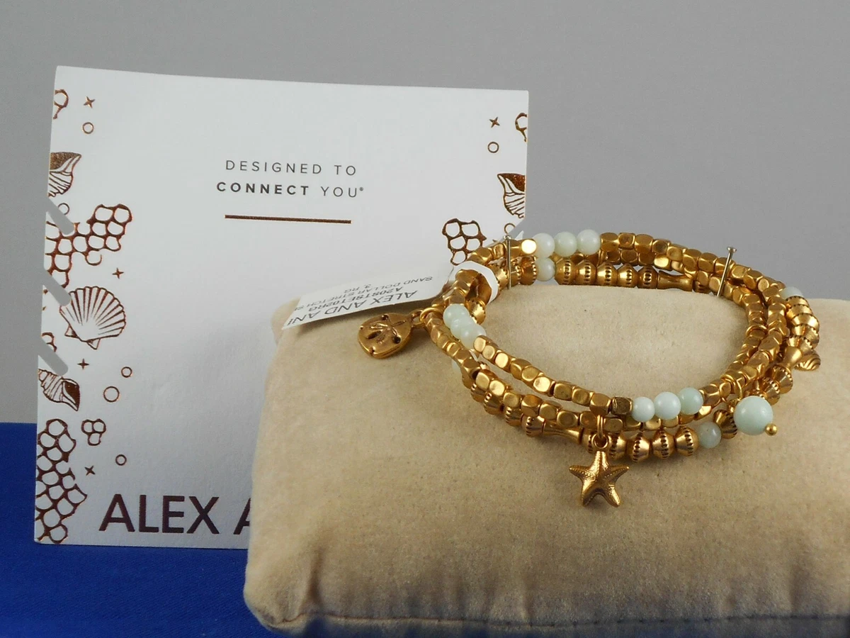 Alex and ani metal clearance beaded stretch bracelet
