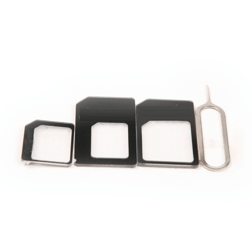 5PCS 4 IN 1 PACK NANO TO MICRO & STANDARD SIM CARD ADAPTER FOR MOBILE PHONES - Picture 6 of 6