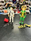 Vintage GI Joe 2 Figure LOT 1986 Serpentor Near Complete 1988 Storm Shadow Hasbo