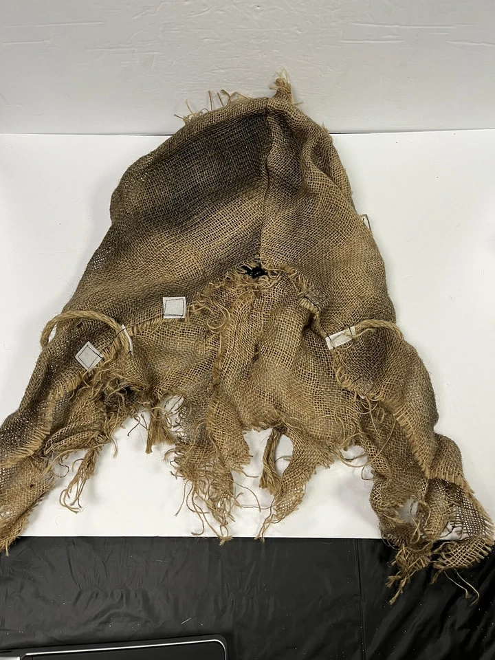 Scarecrow Full-Size Adult Burlap Halloween Mask Batman Wizard of Oz Scary Horror - Image 2 of 4