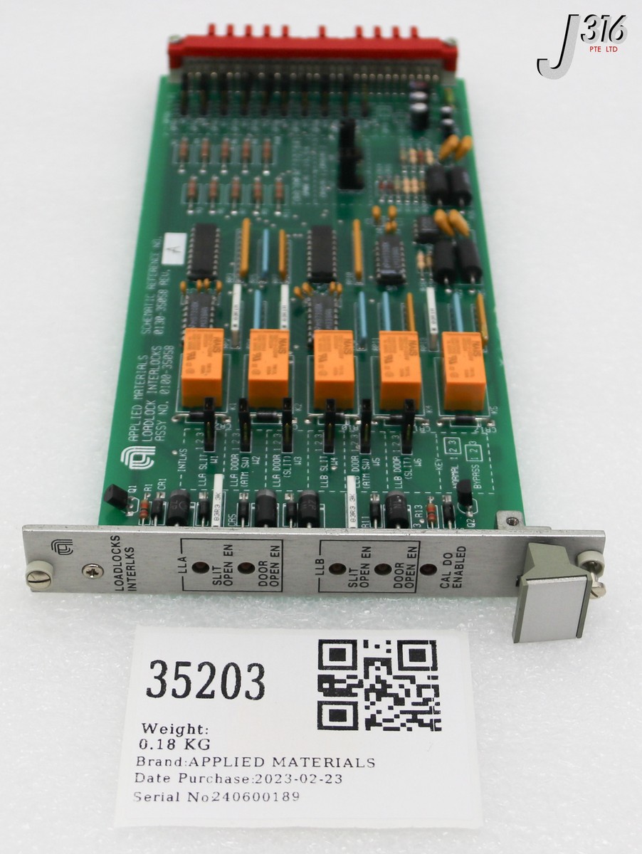 各種　5ケース 35203 APPLIED MATERIALS ASSY PCB LOADLOCK INTERLOCKS 0100-35058 | eBay