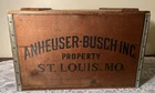 Anheuser Busch Wood Beer Crate 1876-1976 Centennial Vintage With Hinged Lid