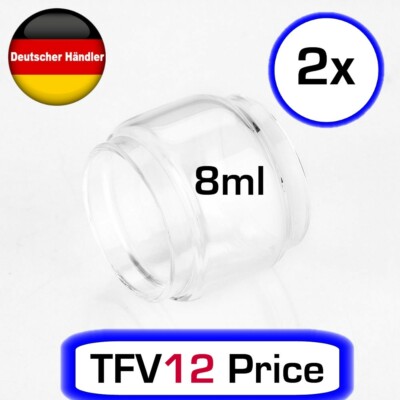 2 x Smok TFV12 Prince 8ml Bulb     Glastank  Ersatzglas e-zigarette