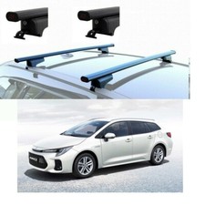 BARRE PORTATUTTO ACCIAIO TOYOTA COROLLA SW ANNO 2020 CON RAILS 4 SERRATURE
