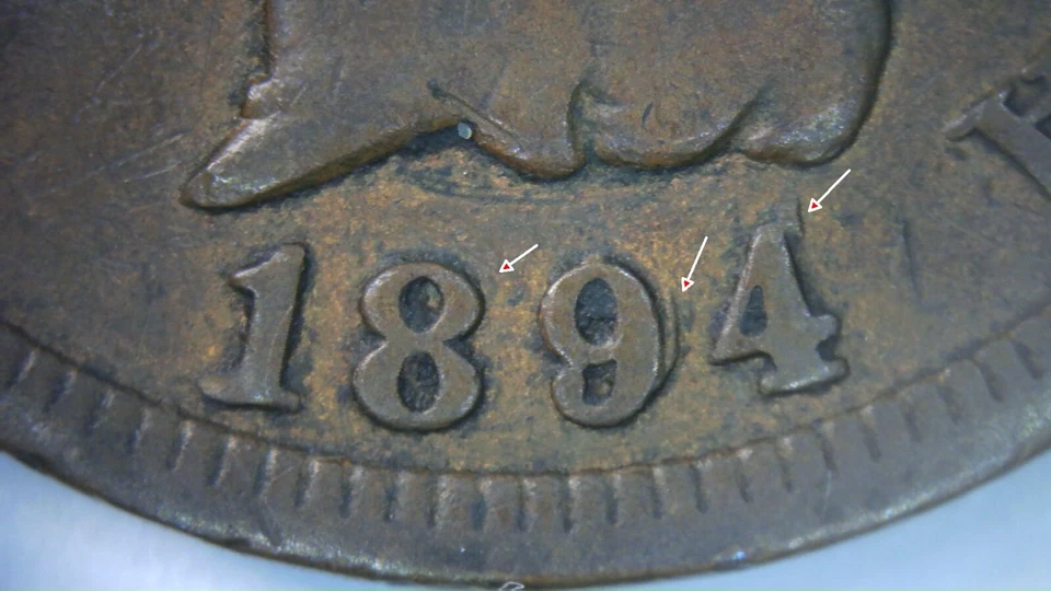 1894 Indian Head Cent Cerrypickers' Guide RPD-001 / FS-301 Actual Coin Pictured - Image 3 of 4