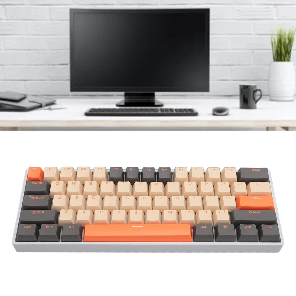 61-Key RGB Mechanical Keyboard with Wireless 3-Mode Connectivity