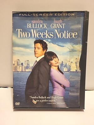 Two Weeks Notice (DVD, 2003, Full Frame)