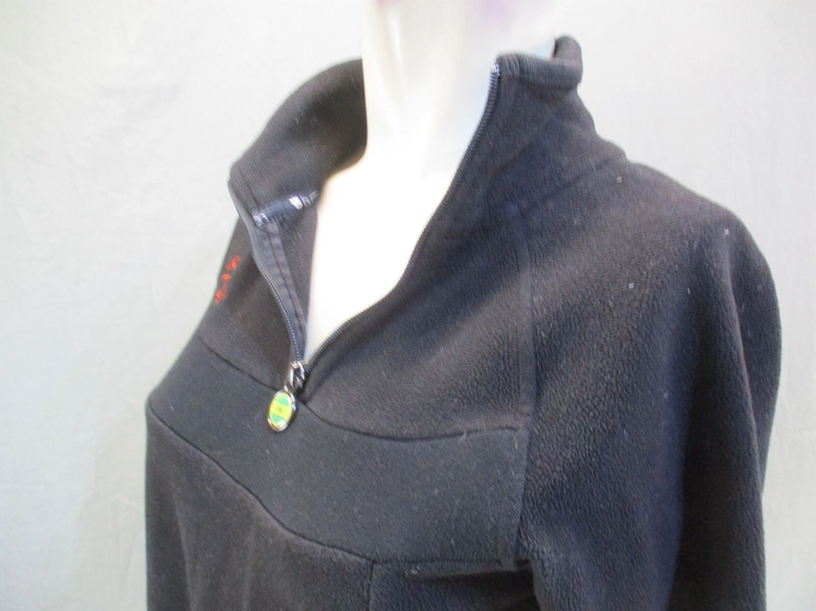 burton 1/2 zip stand collar athletic fleece pullover 