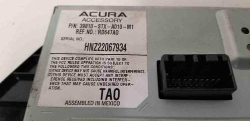 07 08 09 ACURA MDX Display Screen Dash Navigation Upper OEM 39810-STX-A010-M1 - Picture 2 of 6
