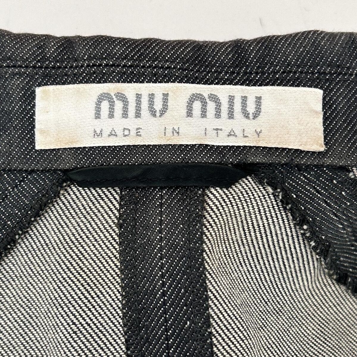 Vintage Miu Miu 2000s Archive Denim Zipper Detail Jacket Vintage Miu Miu 2000s Archive Denim Zipper Detail Jacket