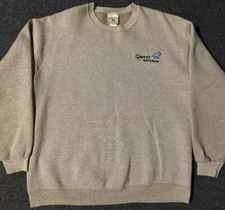 Vtg 90s Qwest Spirit Of Service Sweatshirt L Telecommunications Tech Phone Apple