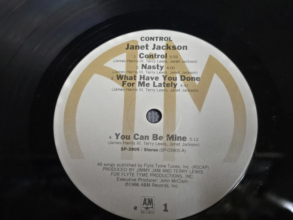 JANET JACKSON CONTROL 1986 Vinyl LP A&M SP-3905 Nasty What Have You Done For Me - Image 4 of 4