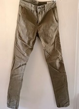 Rag and Bone Standard Issue Chino Pants Small size 28 Army Olive Green USA Made