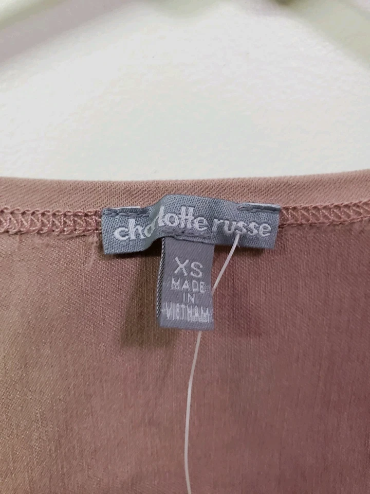 Sujetador para mujer Charlotte Russe talla XS NUEVO CON ETIQUETAS estilo cremallera T3734 código club de playa Foto 3 de 4