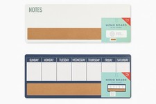 Dry Erase Memo Board Bundle Weekly Planner Notes Board Wall Organization Set 2