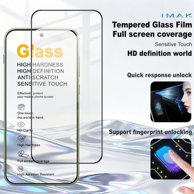 IMAK For OnePlus 15T 5G, Full Coverage Glass Support Fingerprint Unlocking Film