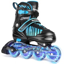 Adjustable Inline Skates for Girls and Boys with Full Light Up Wheels, Fun Il...