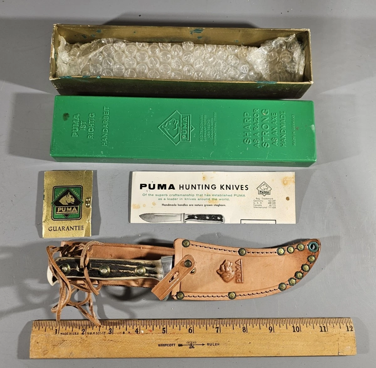 PUMA Original Collectible Vintage Factory Manufactured Fixed Blade