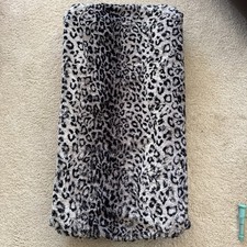 Faux Fur Leopard Infant Baby Diaper Changing Mat Pad Cover