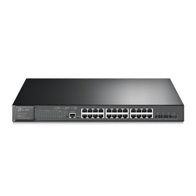 TP LINK TL-SG3428XMP JetStream 24-Port PoE+Gigabit & 4-Port 10GE SFP+ L2+Switch 
