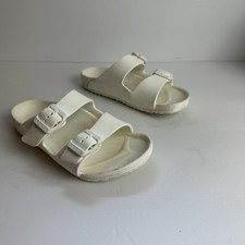Birkenstock Arizona Sandals Youth Size 3 EU 34 Shoes EVA Beach White Washable