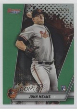 2019 Bowman's Best Green Refractor 64/99 John Means #55 hg6