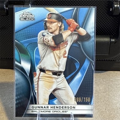 Topps Gunnar Henderson 2025 Chrome Black #3 Blue Refractor /150