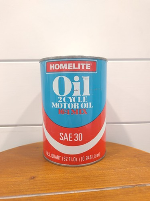 #ad #ad Vintage Homelite 2 Cycle Quart Oil Can Empty Port Chester New York Advertising $30.00