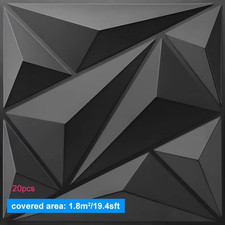 20PCS 3D Wall Panels 30X30Cm Indoor Wall Decoration for Living Room Bedroom Hote