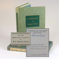 Robert Frost - Aforesaid, signed limited first edition, copy #252, Holt, 1954