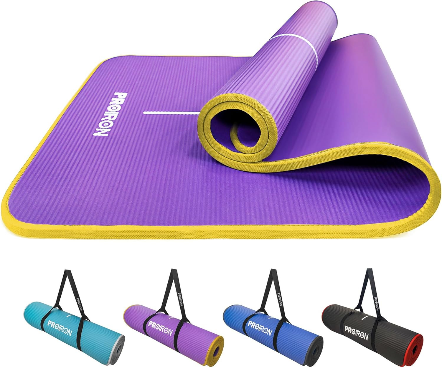 Tapis d'exercice fitness gym et yoga grand confort antidérapant