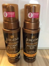 Sunless Tanning Mousse 2 Jergens Natural Glow Instant Sun Ultra Deep Bronze 6 oz