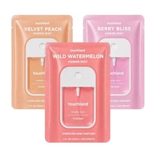 Touchland Hydrating Hand Sanitizer Spray Trio Travel Size Set 3 Pack Power Mist