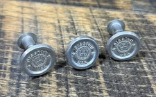 Disston USA Hand Saw Aluminum Medallions (lot of 3)