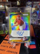 Brock Burke /10 Gold Prizm Rookie Auto