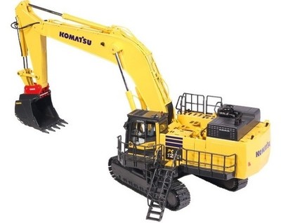 NZG - KOMATSU PC1250 Bagger mit Schnellwechsler - 1/50 - NZG9992