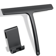 Raclette Douche Silicone avec Crochet Robuste sans Traces, pour Paroi de Douc...