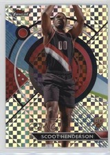 2023-24 Topps Finest Common Checkerboard Refractor Scoot Henderson #77 12g7