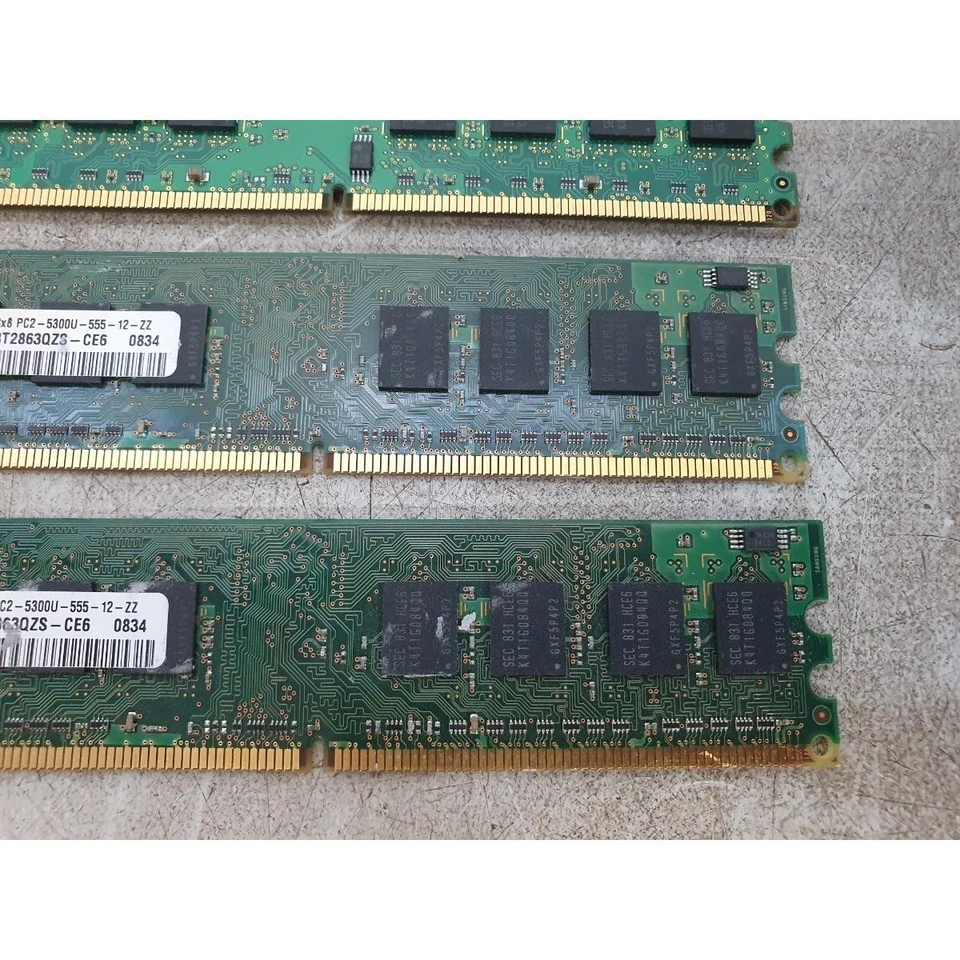 Lot of Samsung M378T2953EZ3-CE6, M378T2863QZS-CE6 Memory Module (4x1GB) DDR2 RAM - Image 4 of 4