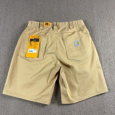 Carhartt Men's 9 inch Shorts Tan Size 28 Relaxed Fit NWT