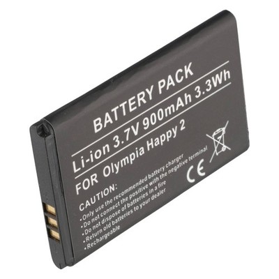 Ersatzakku für Olympia Happy 2, Li-ion, 3,7V, 900mAh, 3,3Wh