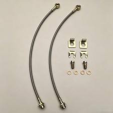 Mustang Ii Ifs 18 Braided Stainless Steel Brake Line Hose Kit Gm Metric Caliper Mustang Ii Ifs 18 Braided Stainless Steel Brake Line Hose Kit Gm Metric Caliper