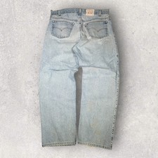 Vintage 90s Levis 540 Relaxed Light Wash Denim Jeans 40x31 USA Brown Tab Grunge