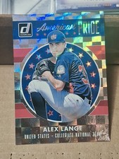 2017 ALEX LANGE DONRUSS TEAM USA PRIDE BASEBALL ROOKIE CARD RC #AP-14 /999. rookie card picture
