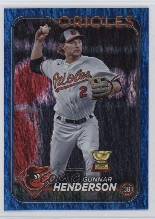 2024 Topps Series 2 Blue Foil 753/999 Gunnar Henderson #450 o7m