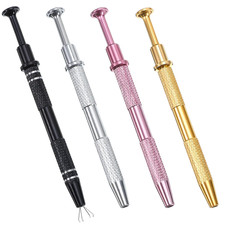 Stainless Steel Piercing Ball Grabber Tool Set - 4 Pcs Jewelry Assistants