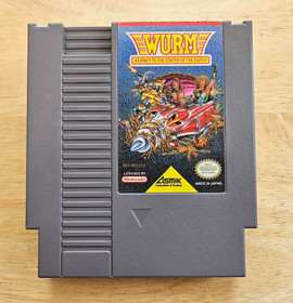 NES - Wurm Journey to the Center of the Earth - Nintendo Video Game & Sleeve