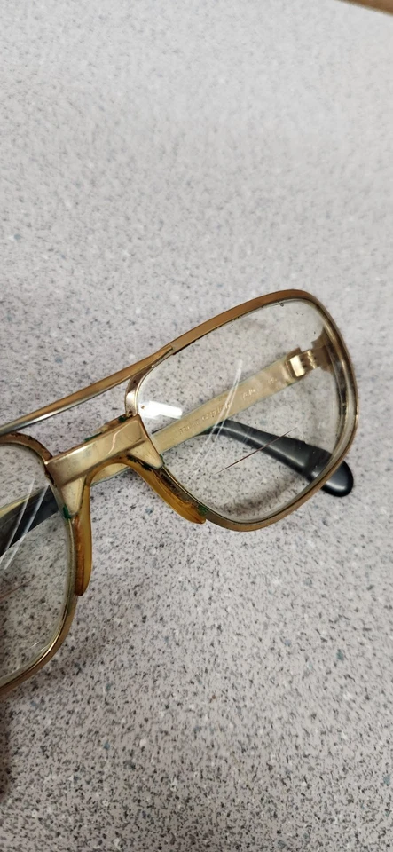 Monturas de gafas de metal cuadradas de gran tamaño vintage METZLER 7610 hechas en Alemania  Foto 4 de 4