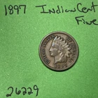 1897 Indian Head Cent / Penny 1c Fine