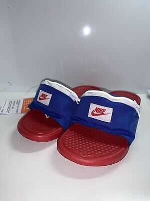Nike Benassi JDI Fanny Pack Slide Sandals Red Size Men 7 Women 8 AO1037-601 | eBay